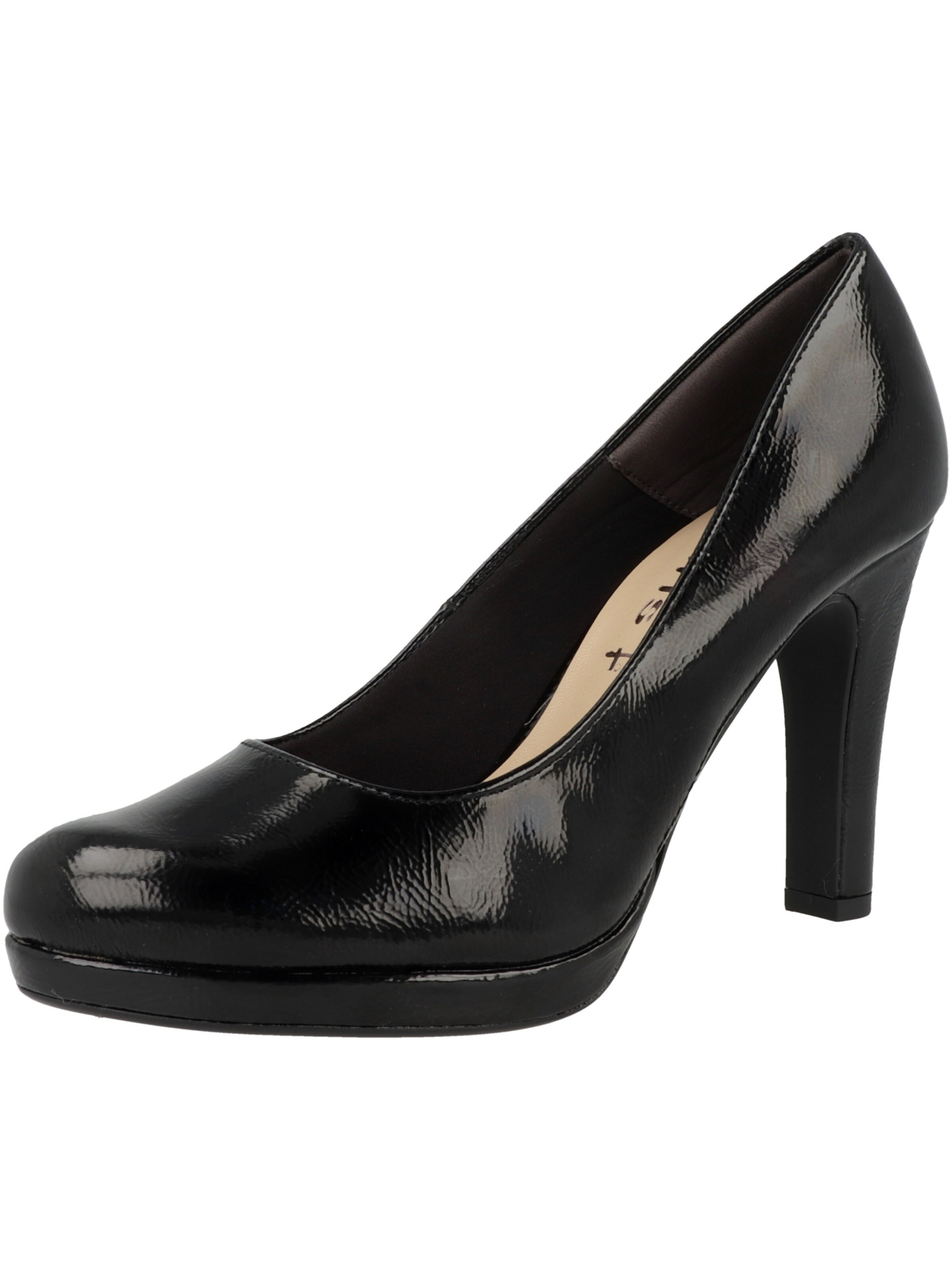 Tamaris - Zapatos con plataforma en negro: frente