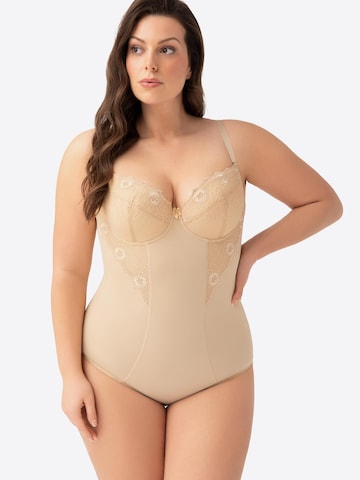 Gorsenia Bodysuit '184 Livia' in Beige: front