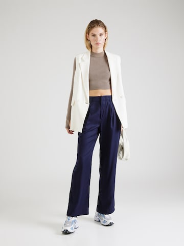 GAP Wide leg Bandplooibroek 'DRESSY' in Blauw