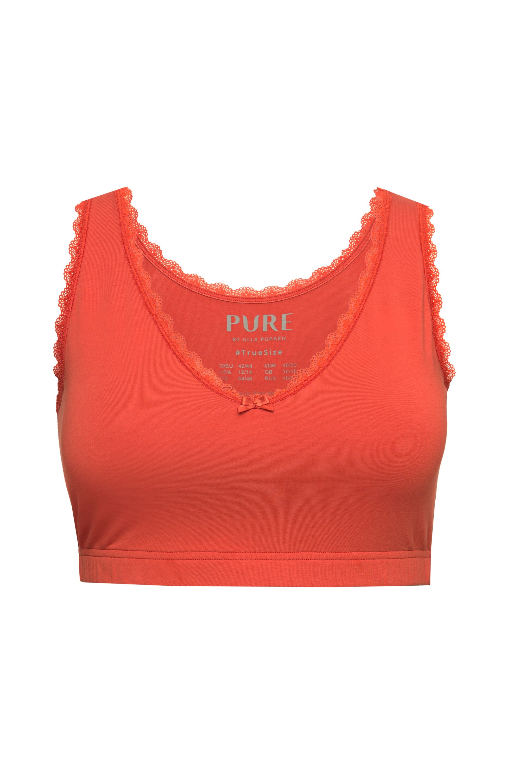 Ulla Popken Bustier BH in Orange: Vorderseite