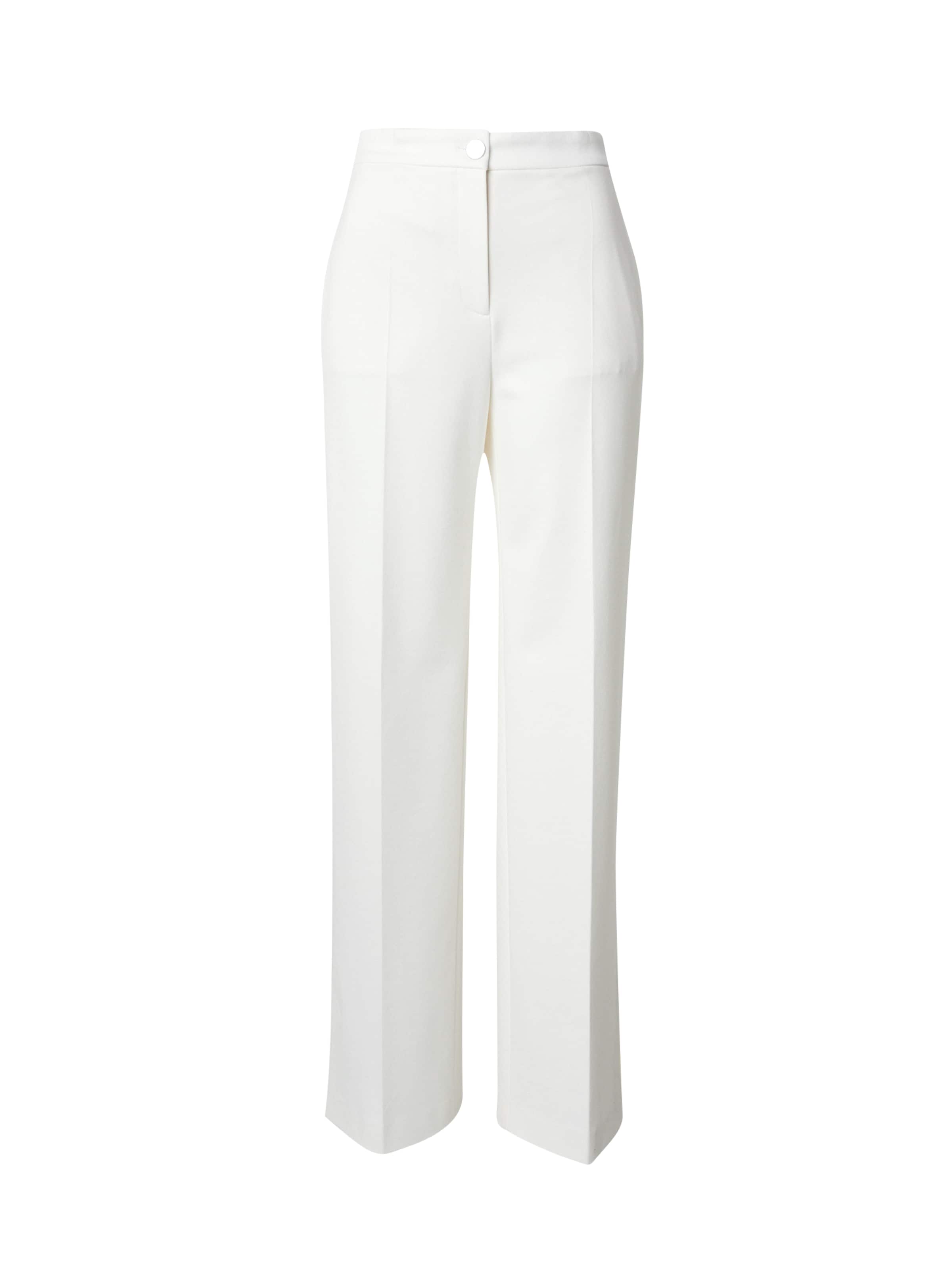 Loosefit Pantalon à pince 'Tilda7' BOSS en blanc : devant