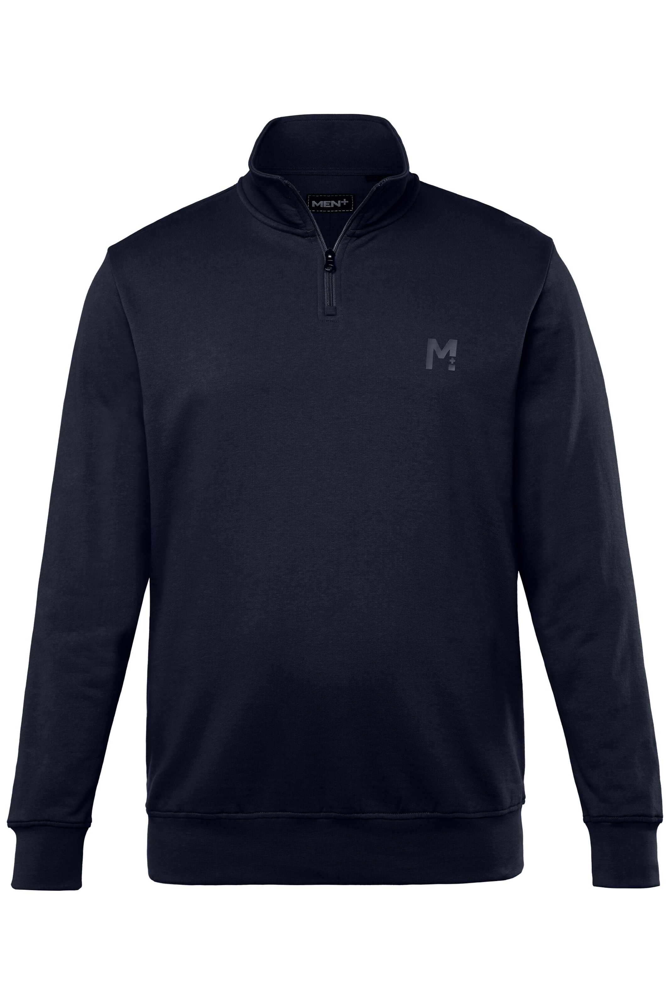 Men Plus Sweatshirt in Blauw: voorkant