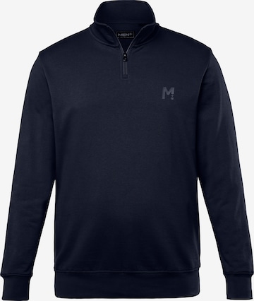 Men Plus Sweatshirt in Blau: Vorderseite