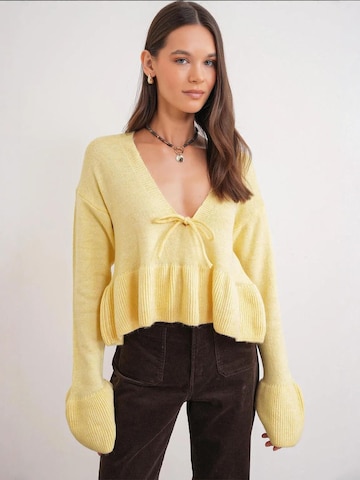 Pull-over 'Pullover' MixRay en jaune : devant