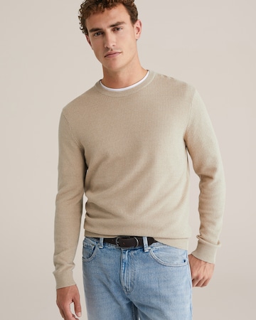 WE Fashion Kampsun, värv beež: eest vaates