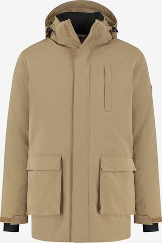 Parka d’hiver 'Rasmus' Travelin en beige : devant