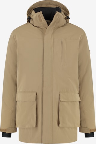 Parka d’hiver 'Rasmus' Travelin en beige : devant