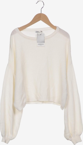 Bershka Pullover S in Weiß: predná strana