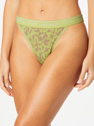 Calvin Klein Underwear Regular Panty in Green: front