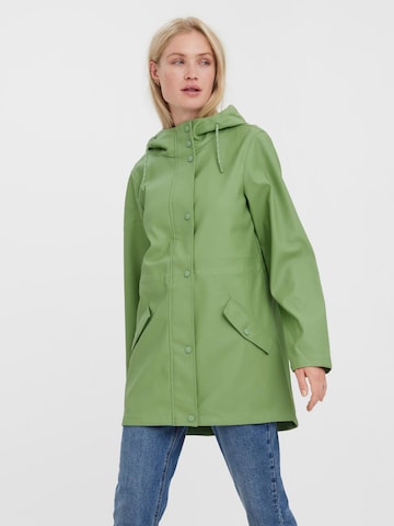 VERO MODA Weatherproof jacket 'Malou' in Green: front