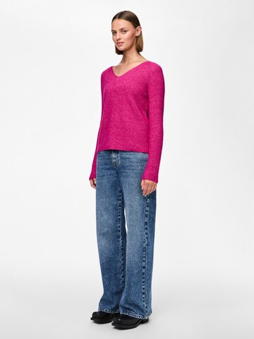 PIECES Sweter 'PCEllen' w kolorze różowy: przód