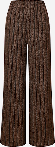 Wide leg Pantaloni 'Dahlia' di EDITED in bronzo: frontale