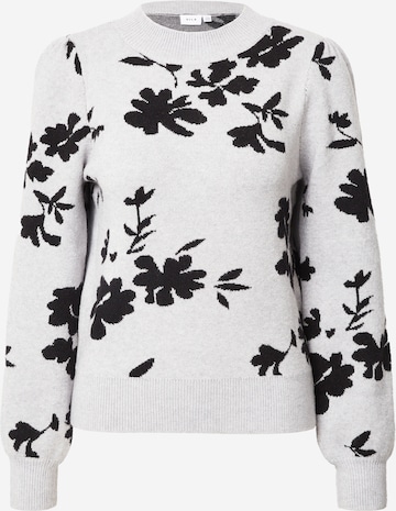 VILA Sweater 'RIL' in Grey: front
