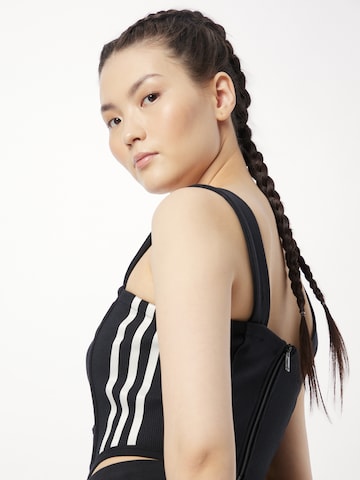 Top 'Rib Corset' de la ADIDAS ORIGINALS pe negru
