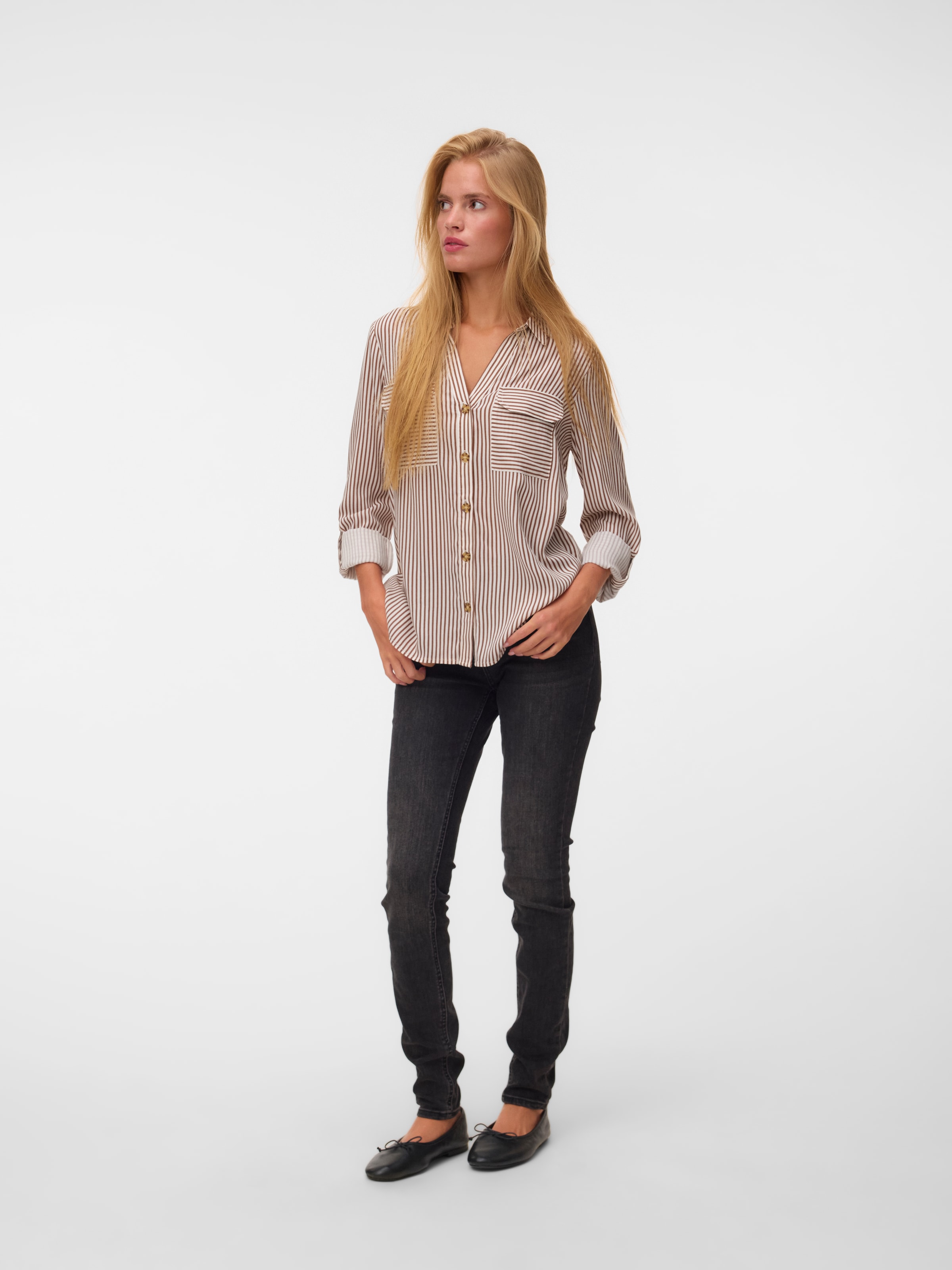 VERO MODA - Blusa 'VMBUMPY' en marrón
