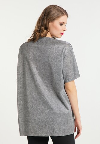 faina Oversized Shirt in Silver