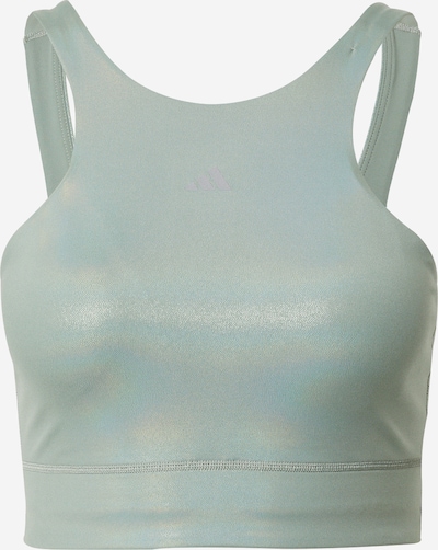 ADIDAS PERFORMANCE Athletic Bikini Top 'Powerimpact Medium-Support Longline' in Opal / Light grey / Pastel green, Item view