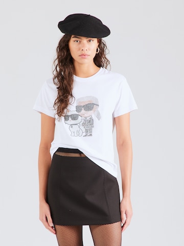 Karl Lagerfeld Shirt 'Ikonik 2.0' in White: front