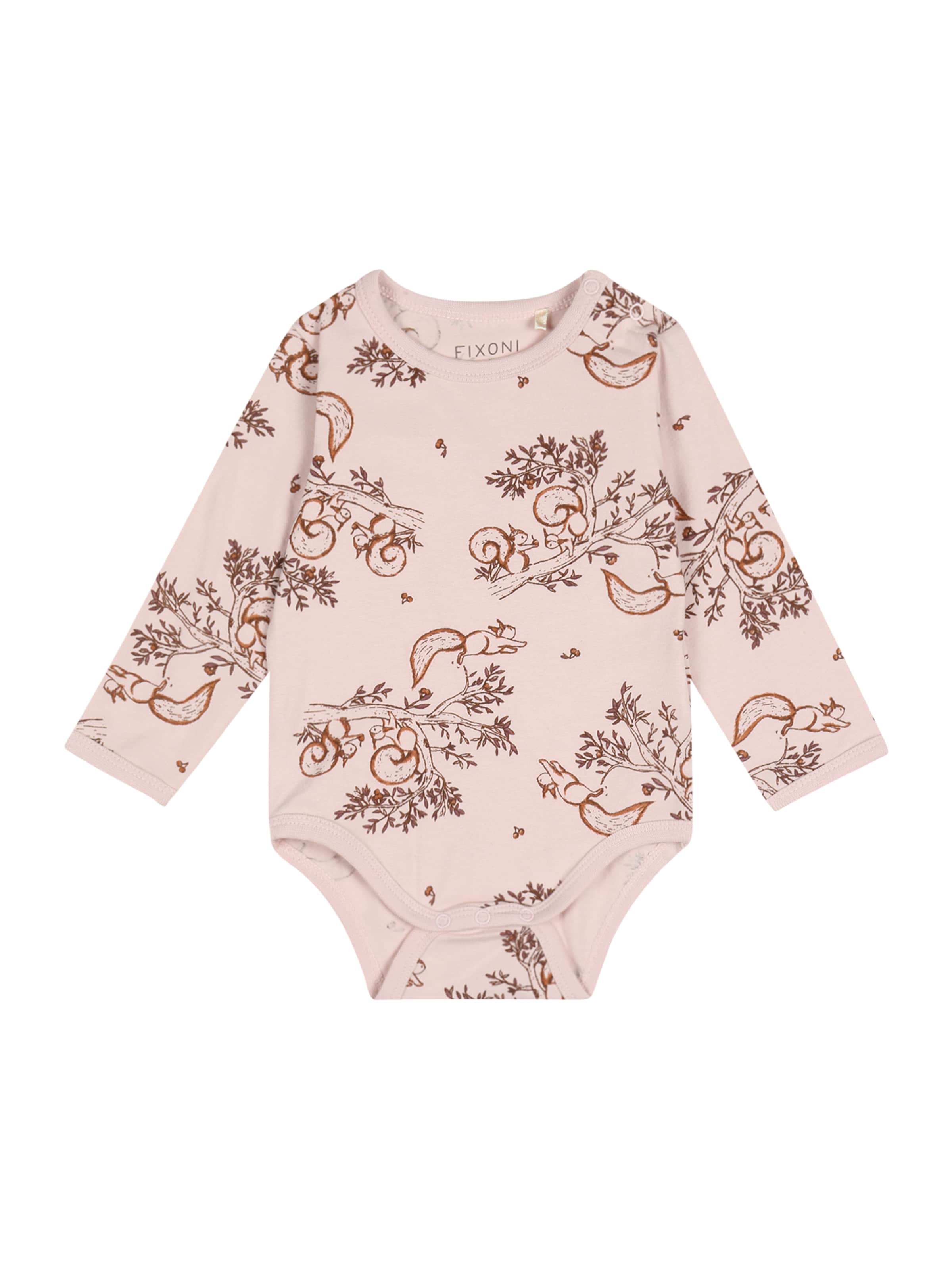 Tutina / body per bambino di Fixoni in rosa: frontale