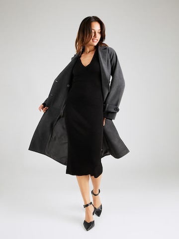 Gina Tricot Gebreide jurk in Zwart