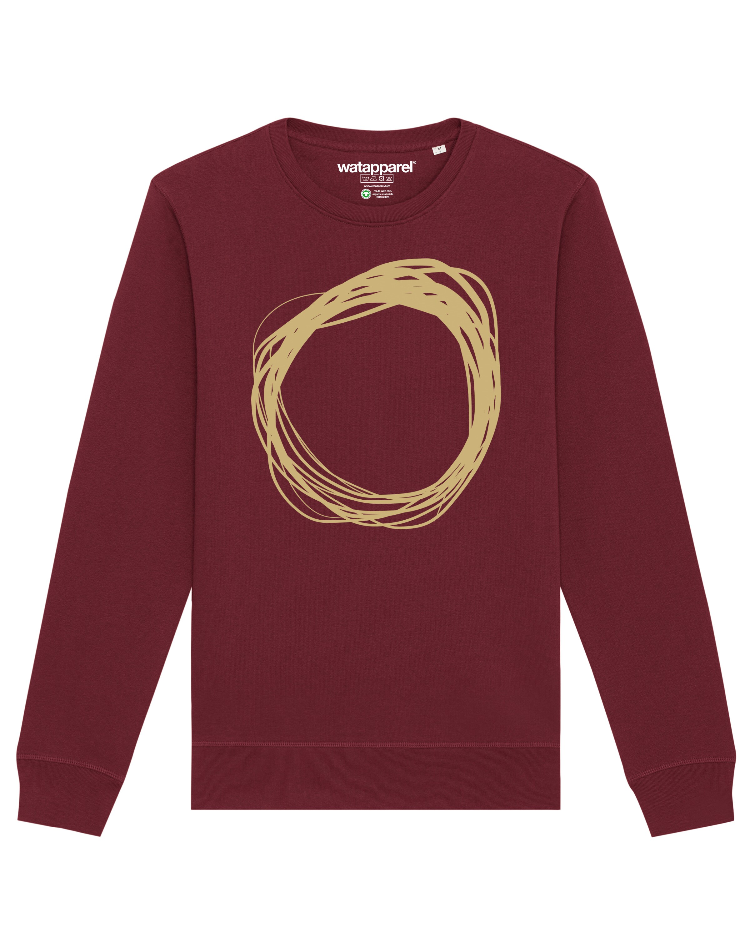 Felpa 'Kreis' di Watapparel in rosso: frontale