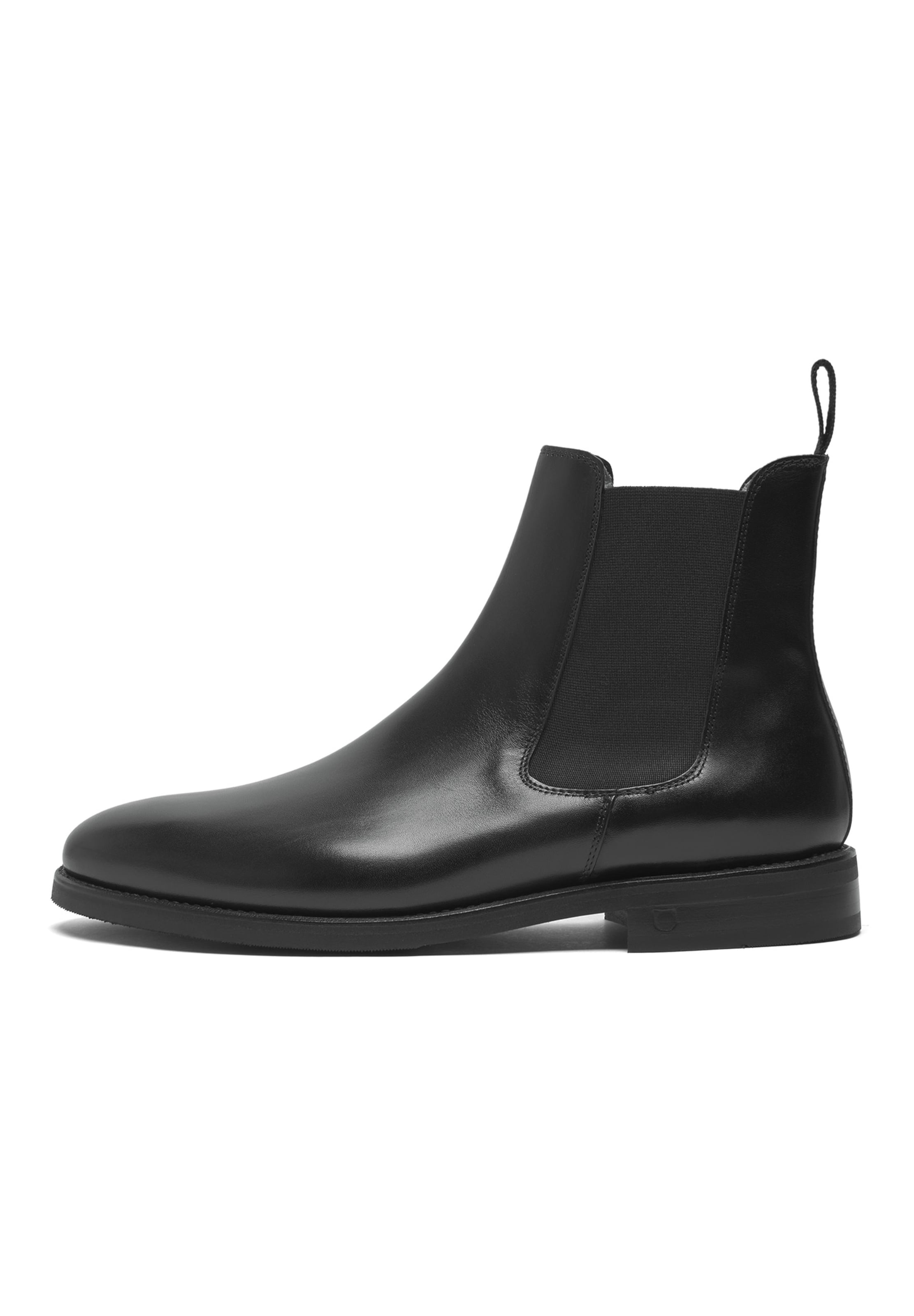 Henry Stevens Chelsea boots 'Marshall' in Zwart: voorkant