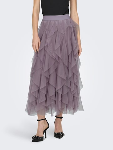 Jupe 'ONLSKY' ONLY en violet : devant