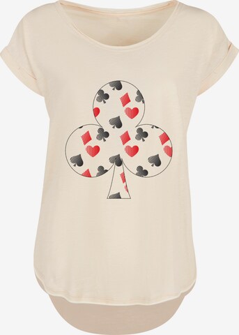 F4NT4STIC Shirt 'Kartenspiel' in Beige: front