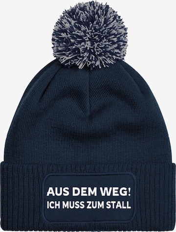 Youth Designz Mütze 'Muss zum Stall' in Blau: Vorderseite