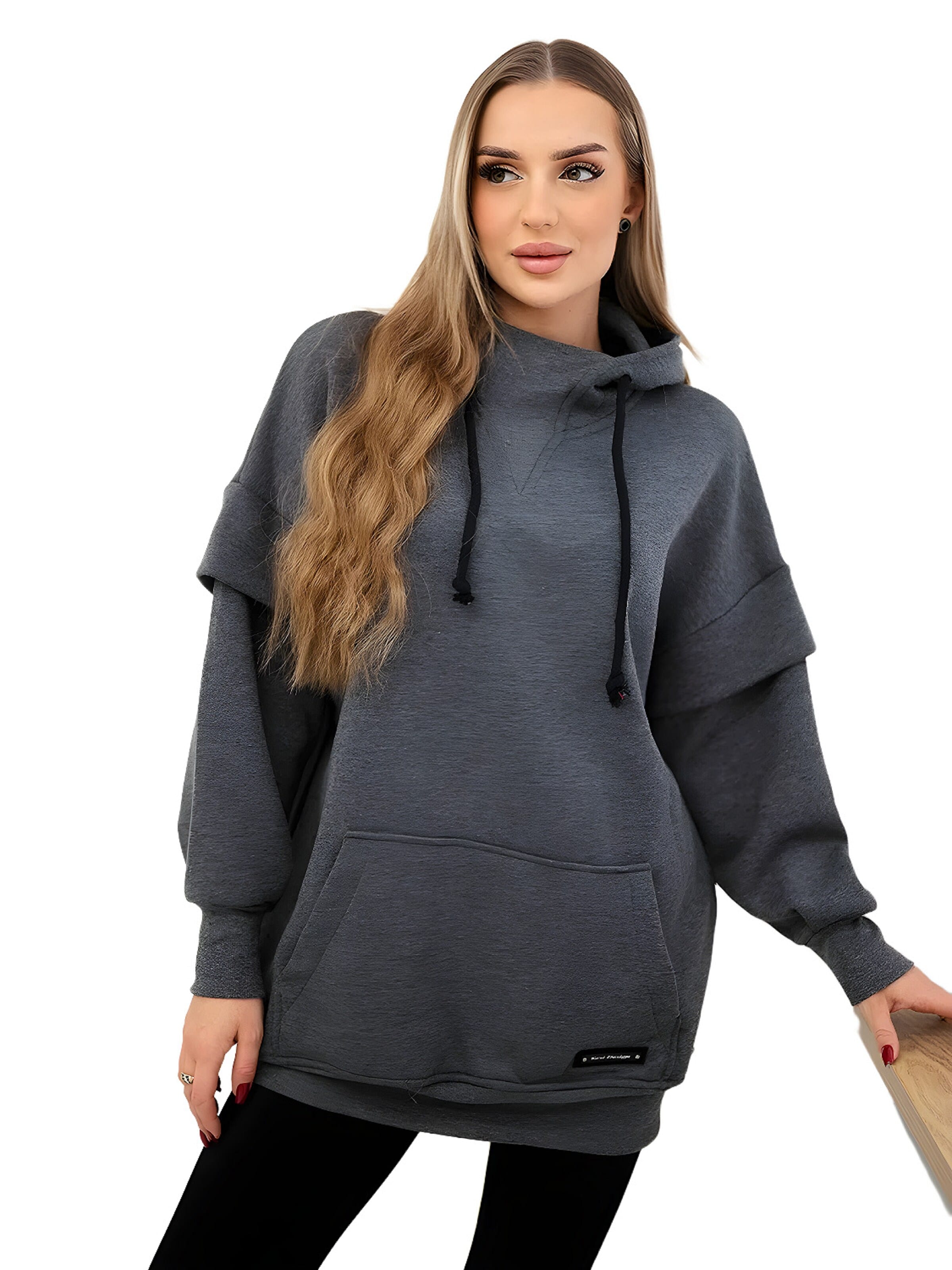 Lumera Sweatshirt in Grijs: voorkant