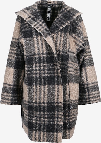 FREAKY NATION Between-seasons coat 'Check Love' in Brown: front