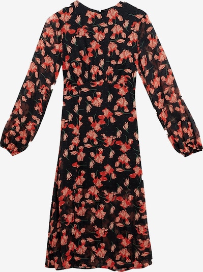 Zibi London Kleid in mischfarben / melone / schwarz, Produktansicht
