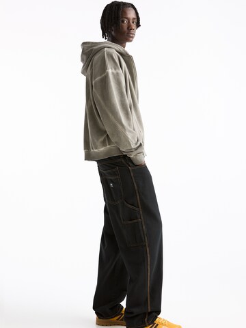 Pull&Bear Loosefit Cargobroek in Zwart