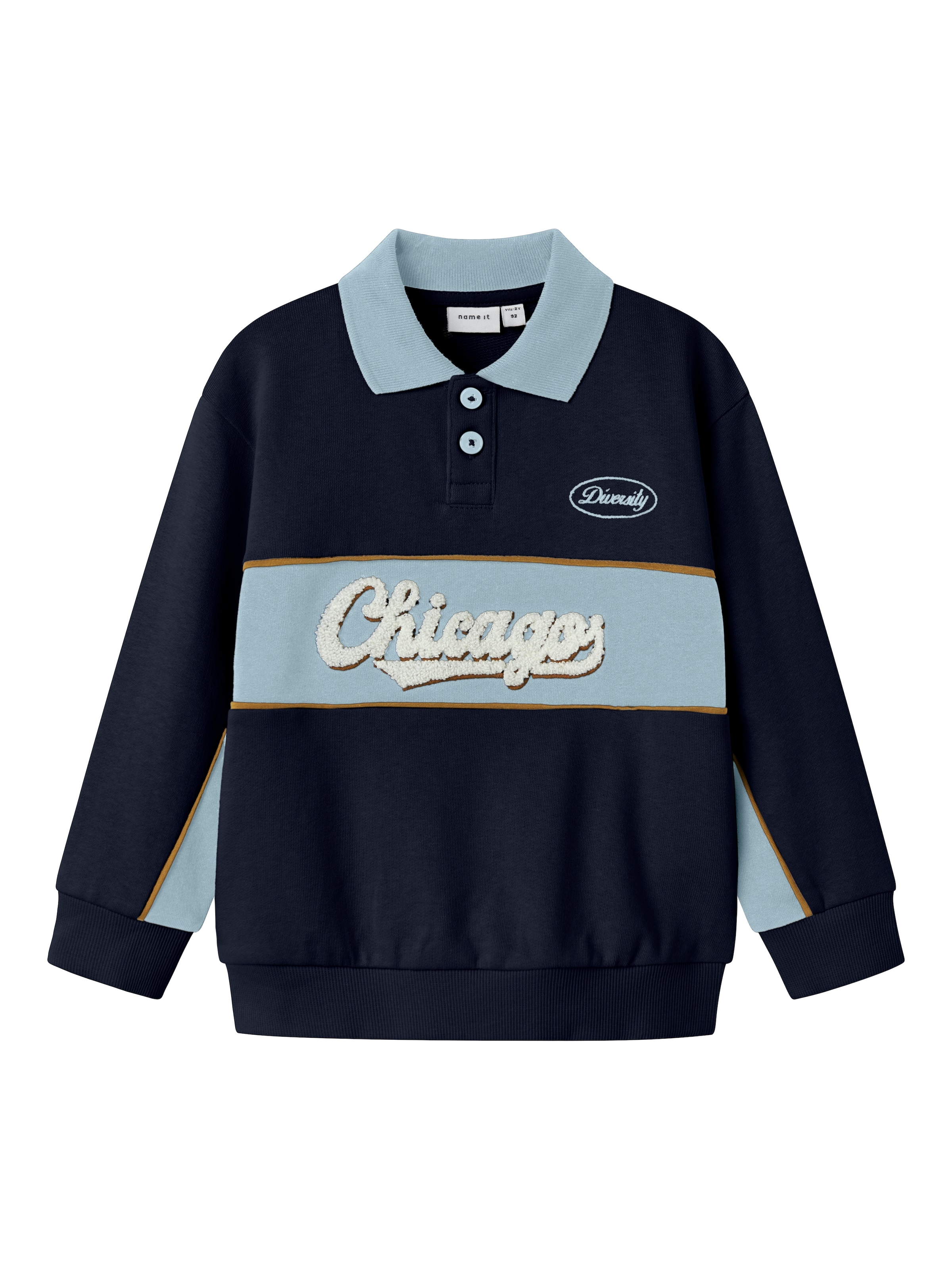 NAME IT Μπλούζα φούτερ 'NMMLUCAN' σε μπλε: μπροστά