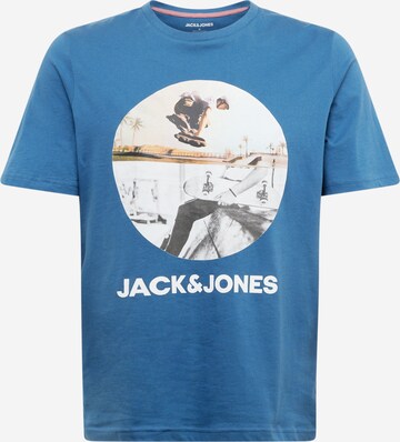 JACK & JONES Футболка 'NAVIN' в Синий: спереди