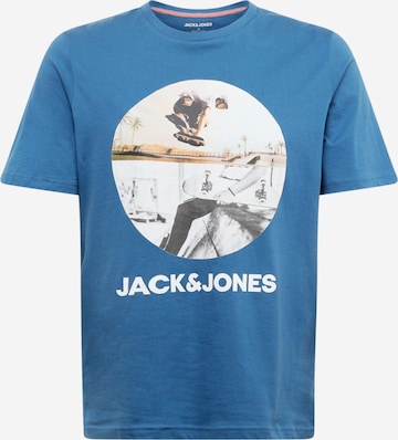 T-Shirt 'NAVIN' JACK & JONES en bleu : devant
