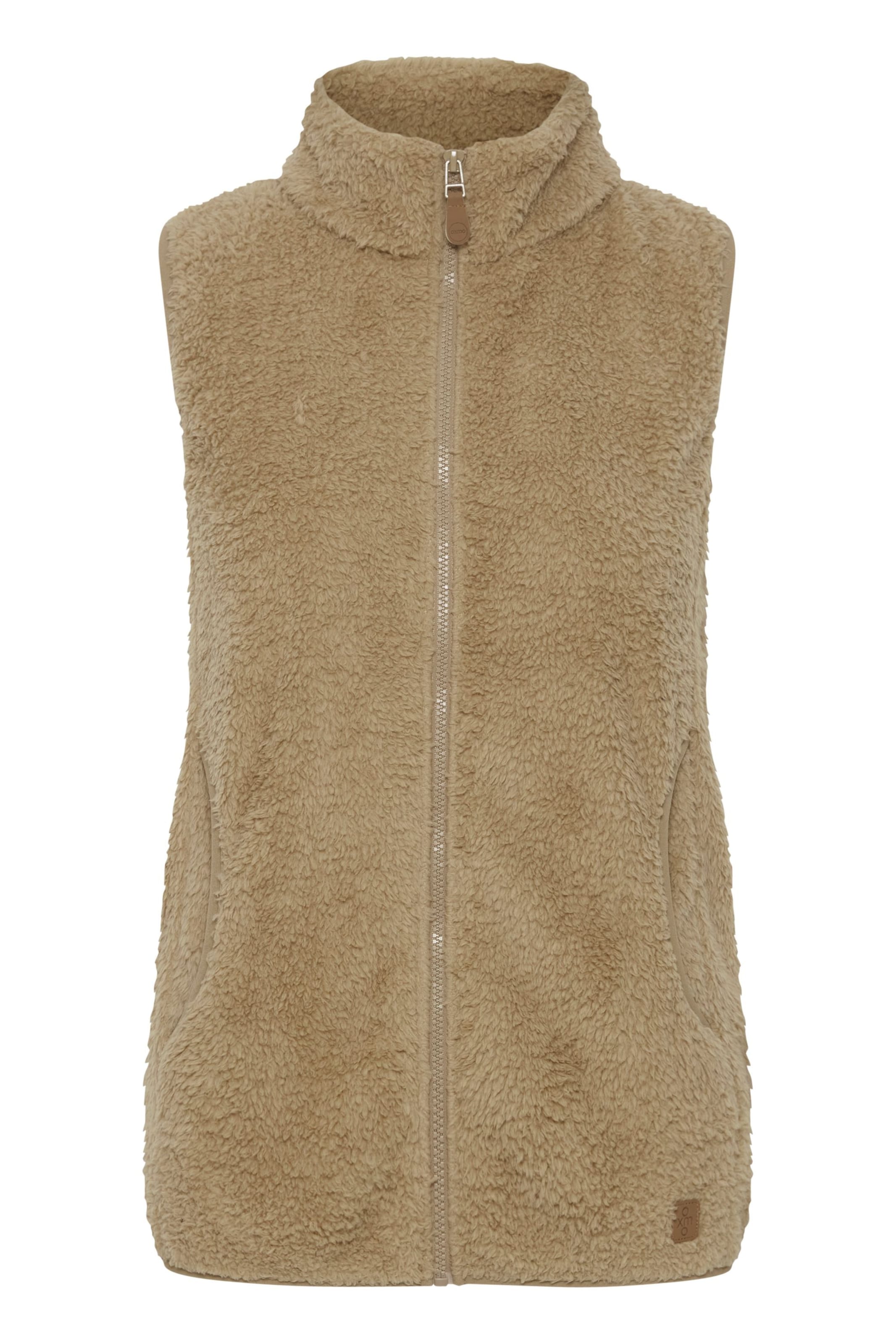 Oxmo Vest 'Theri' in Beige: front