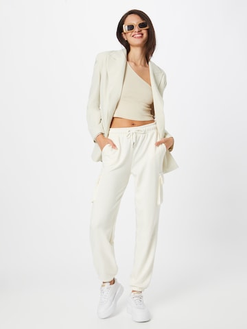 Nasty Gal Tapered Hose in Beige