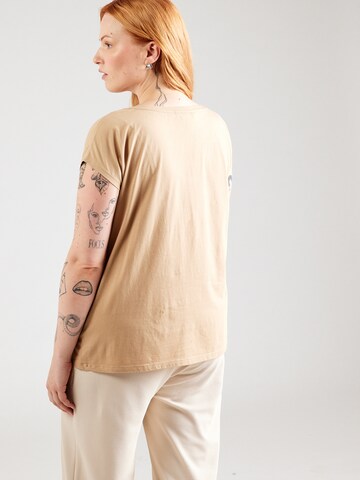 T-shirt Lauren Ralph Lauren Plus en beige