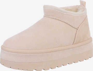 Ital-Design Snowboots in Beige: Vorderseite