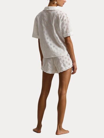 Pyjama ' Cotton Eyelet ' Polo Ralph Lauren en blanc