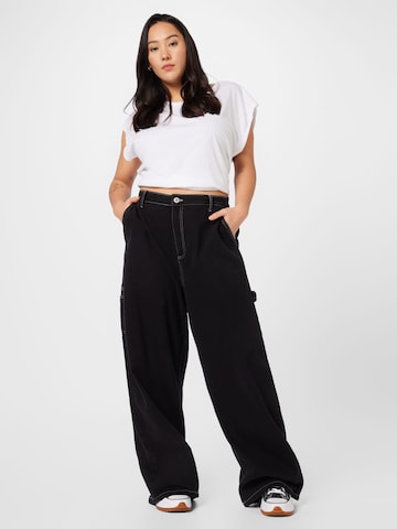 Cotton On Curve Wide Leg Jeans 'CARPENTER' in Schwarz