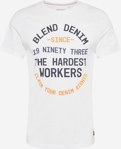 BLEND Shirt in Dusty blue / Orange / Black / White, Item view
