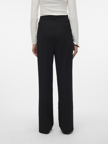 VERO MODA Wide leg Pleat-Front Pants in Black