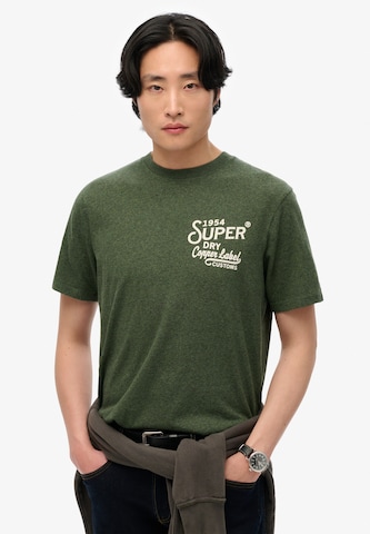 Superdry Shirt 'Copper' in Green: front