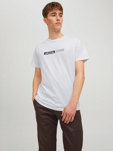 T-Shirt 'Neo' JACK & JONES en blanc : devant