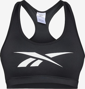 juoda Reebok Biustjė Sportinė liemenėlė 'VICTORIA': priekis