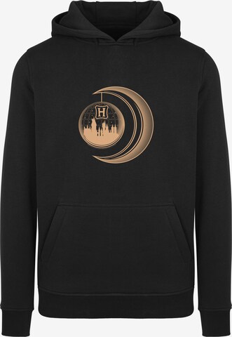 Sweat-shirt 'Harry Potter Hogwarts Moon' F4NT4STIC en noir : devant