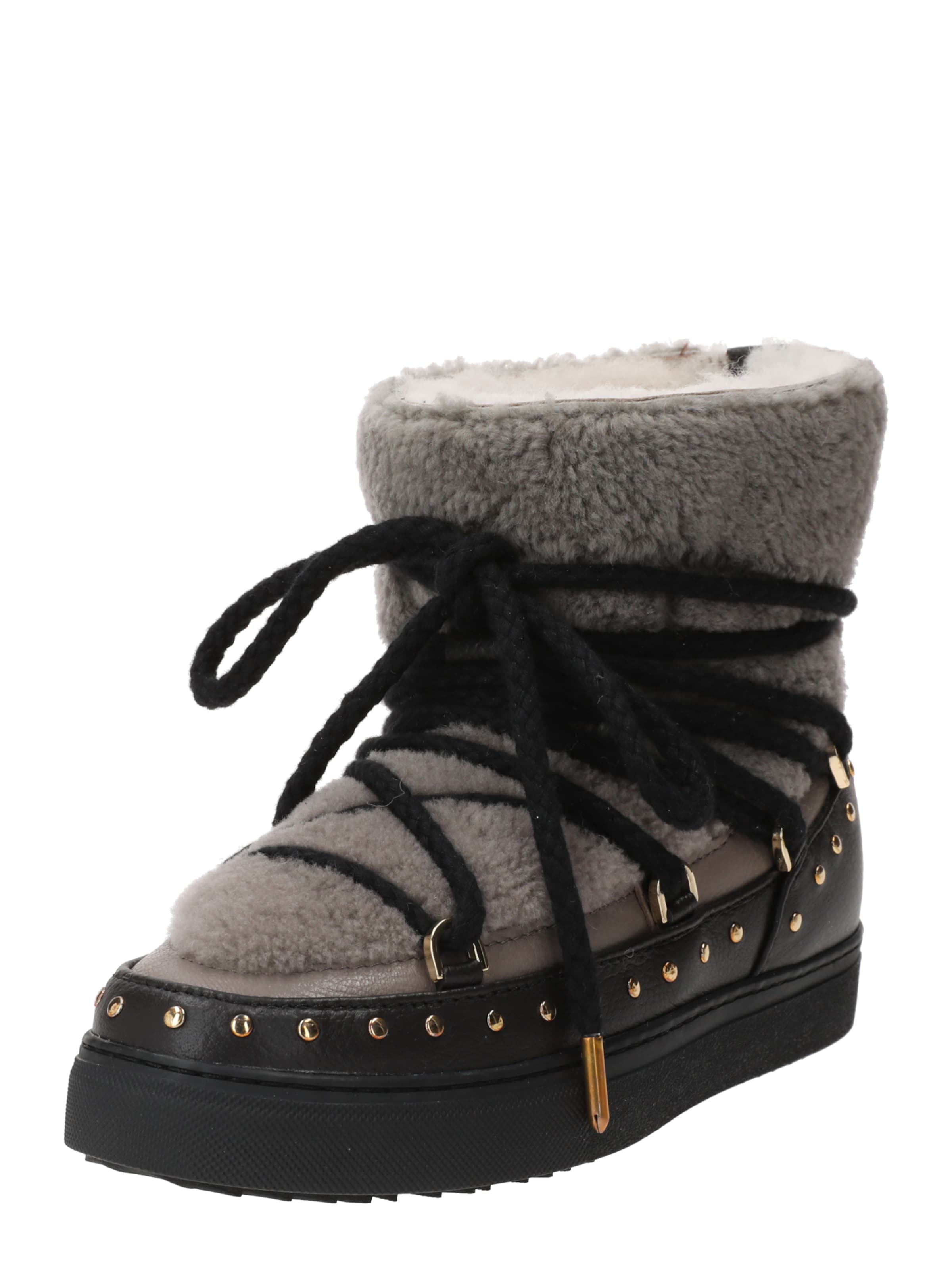 INUIKII Kozačky 'CURLY ROCK' – šedá: přední strana