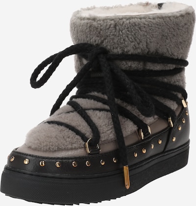 INUIKII Boots 'CURLY ROCK' in Dark brown / Taupe / Black, Item view